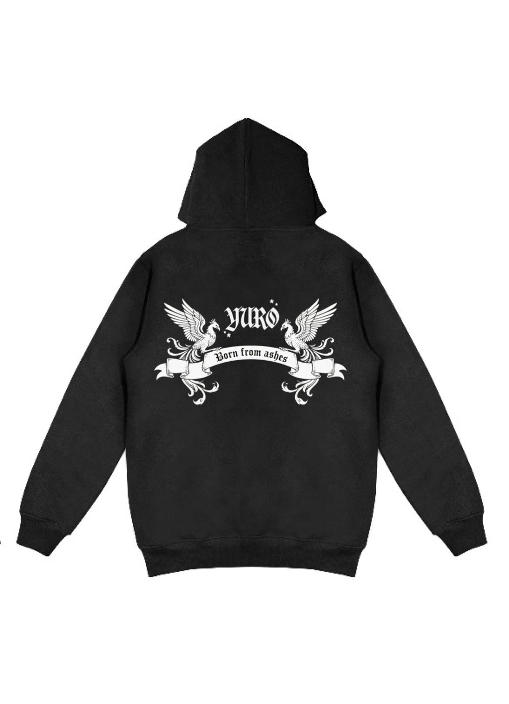 Black Hoodie YURO Phoenix Born From Ashes